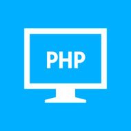 Computer Monitor icon on a blue background - SmoothSeries N117