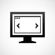 Computer Monitor icon on a white background - ShadeSeries N81