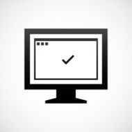 Computer Monitor icon on a white background - ShadeSeries N83