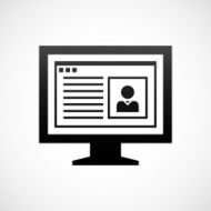 Computer Monitor icon on a white background - ShadeSeries N84