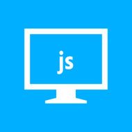 Computer Monitor icon on a blue background - SmoothSeries N124