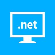 Computer Monitor icon on a blue background - SmoothSeries N133