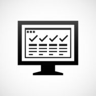 Computer Monitor icon on a white background - ShadeSeries N95