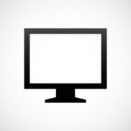 Computer Monitor icon on a white background - ShadeSeries N100