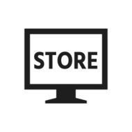 Computer Monitor icon on a white background - SingleSeries N89