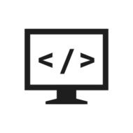 Computer Monitor icon on a white background - SingleSeries N91