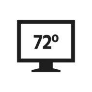 Computer Monitor icon on a white background - SingleSeries N92