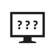 Computer Monitor icon on a white background - SingleSeries N95