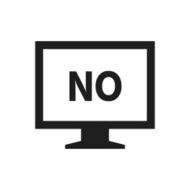 Computer Monitor icon on a white background - SingleSeries N96