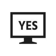 Computer Monitor icon on a white background - SingleSeries N97