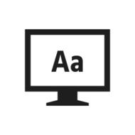 Computer Monitor icon on a white background - SingleSeries N98