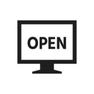 Computer Monitor icon on a white background - SingleSeries N103