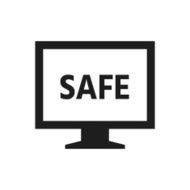 Computer Monitor icon on a white background - SingleSeries N105