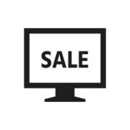 Computer Monitor icon on a white background - SingleSeries N106