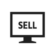 Computer Monitor icon on a white background - SingleSeries N107