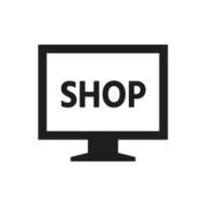 Computer Monitor icon on a white background - SingleSeries N108