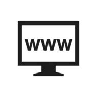Computer Monitor icon on a white background - SingleSeries N110