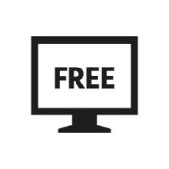 Computer Monitor icon on a white background - SingleSeries N113