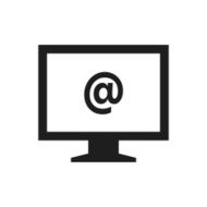 Computer Monitor icon on a white background - SingleSeries N120