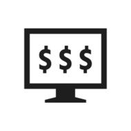 Computer Monitor icon on a white background - SingleSeries N121