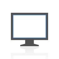 Computer Monitor icon on a white background - RoyalSeries N84