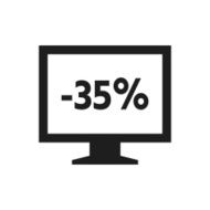 Computer Monitor icon on a white background - SingleSeries N139