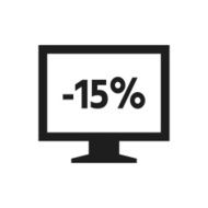 Computer Monitor icon on a white background - SingleSeries N143