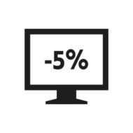Computer Monitor icon on a white background - SingleSeries N145
