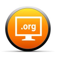Computer Monitor icon on a round button - SimpleSeries N116