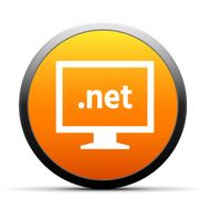 Computer Monitor icon on a round button - SimpleSeries N117