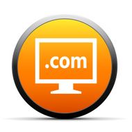 Computer Monitor icon on a round button - SimpleSeries N118