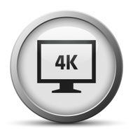 Computer Monitor icon on a silver button - SilverSeries N92