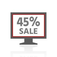 Computer Monitor icon on a white background - ProSeries N8