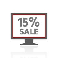 Computer Monitor icon on a white background - ProSeries N14