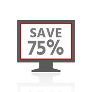 Computer Monitor icon on a white background - ProSeries N22