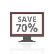 Computer Monitor icon on a white background - ProSeries N23