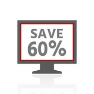 Computer Monitor icon on a white background - ProSeries N25
