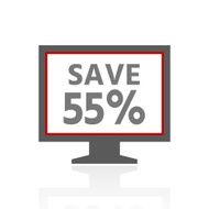 Computer Monitor icon on a white background - ProSeries N26