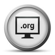 Computer Monitor icon on a silver button - SilverSeries N118