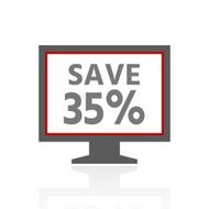 Computer Monitor icon on a white background - ProSeries N30