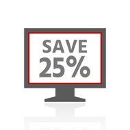 Computer Monitor icon on a white background - ProSeries N32