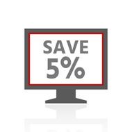 Computer Monitor icon on a white background - ProSeries N36