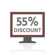 Computer Monitor icon on a white background - ProSeries N46