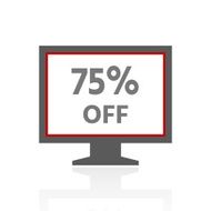 Computer Monitor icon on a white background - ProSeries N59