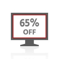 Computer Monitor icon on a white background - ProSeries N60