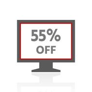 Computer Monitor icon on a white background - ProSeries N61