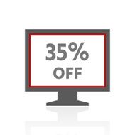 Computer Monitor icon on a white background - ProSeries N63