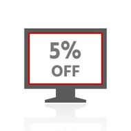 Computer Monitor icon on a white background - ProSeries N66