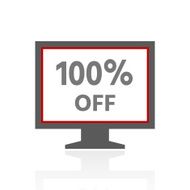 Computer Monitor icon on a white background - ProSeries N67