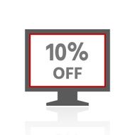 Computer Monitor icon on a white background - ProSeries N76